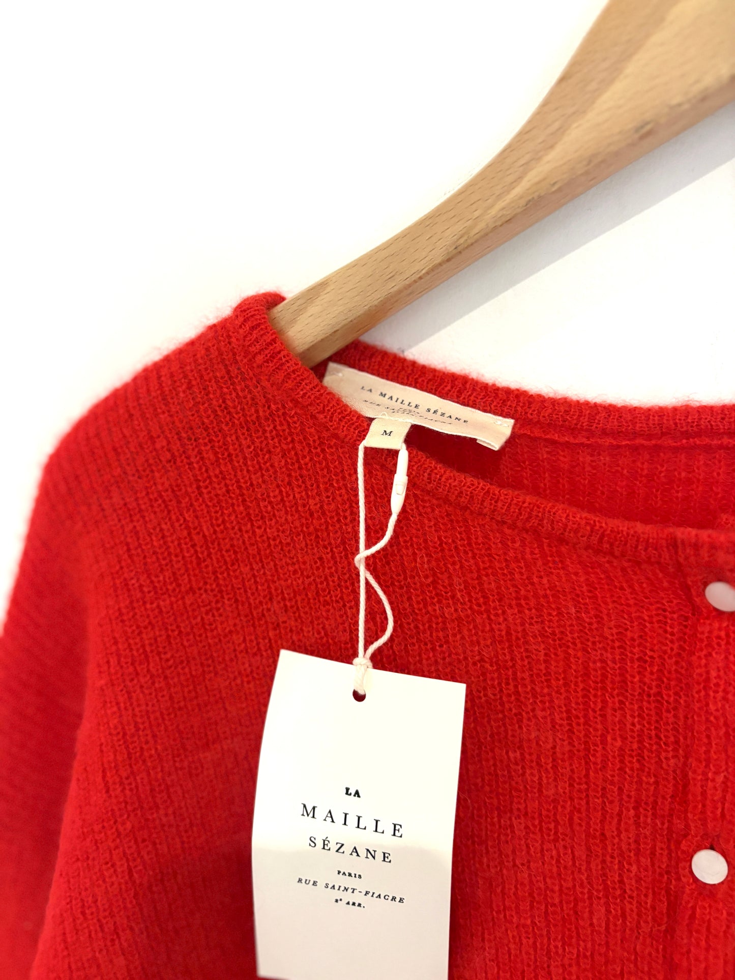 New With Tags Sezane Rouge Gilet Gaspard m