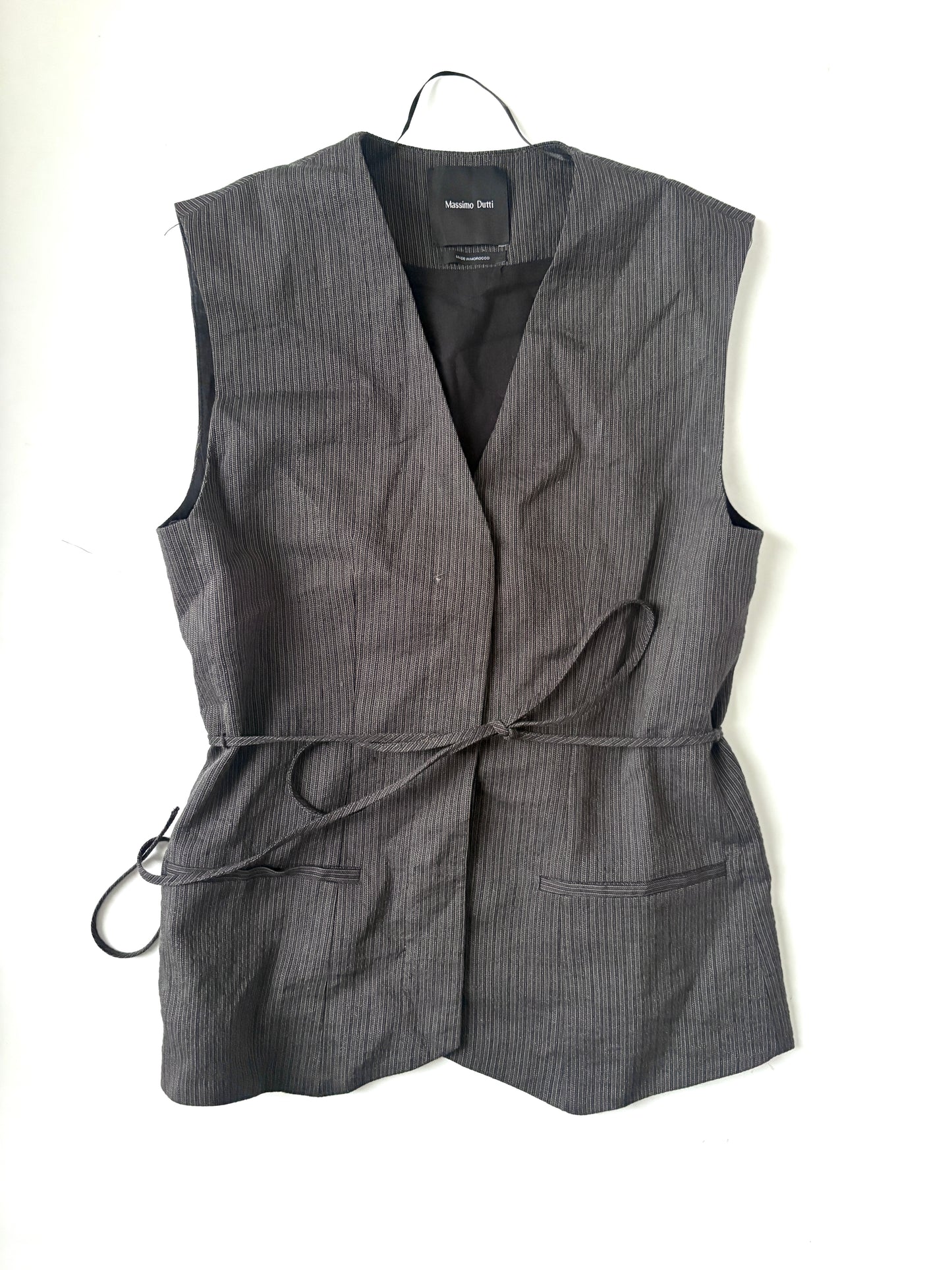Massimo Dutti Pinstripe waistcoat and trouser set