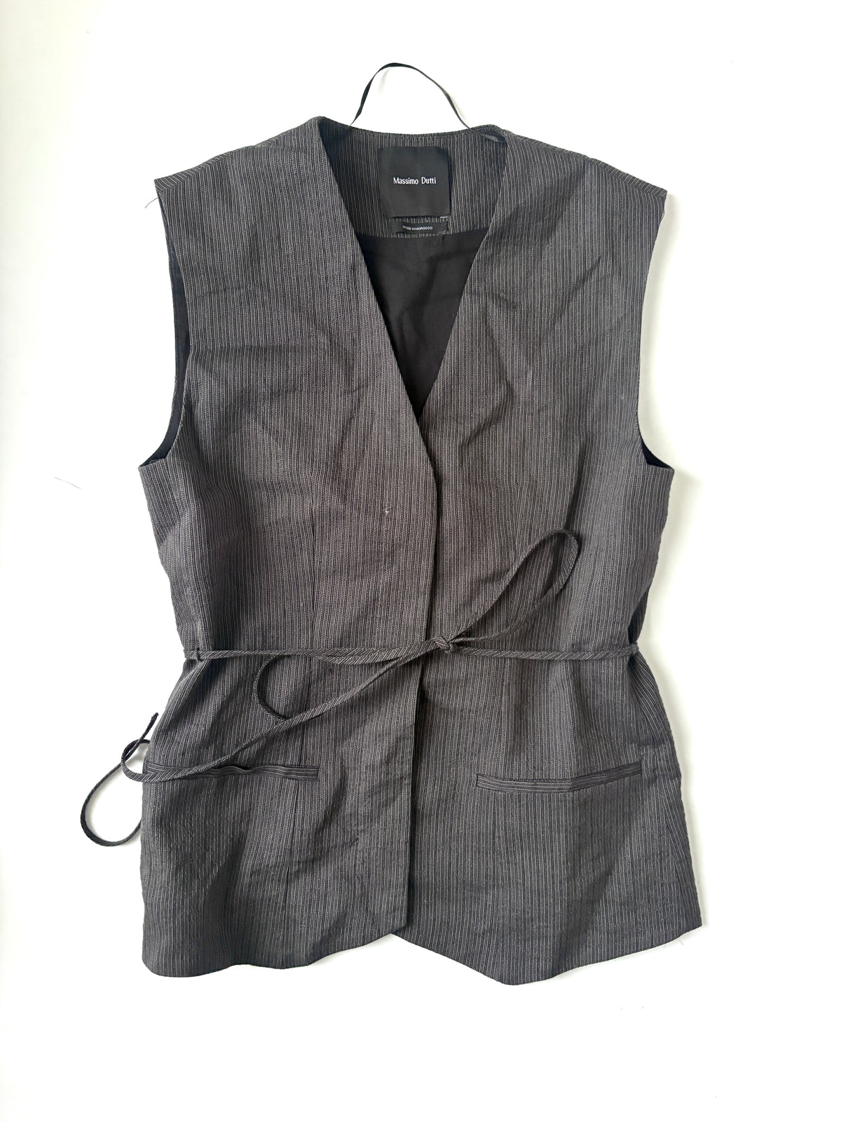 Massimo Dutti Pinstripe waistcoat and trouser set