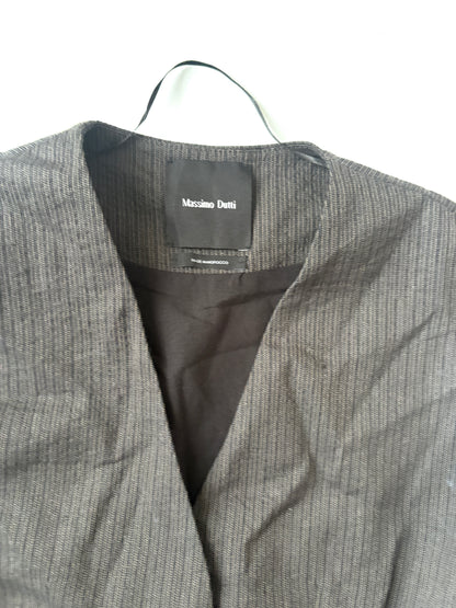 Massimo Dutti Pinstripe Waistcoat & Trousers UK 6