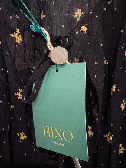 New With Tags Rixo Misty Sheer Wrap Dress S