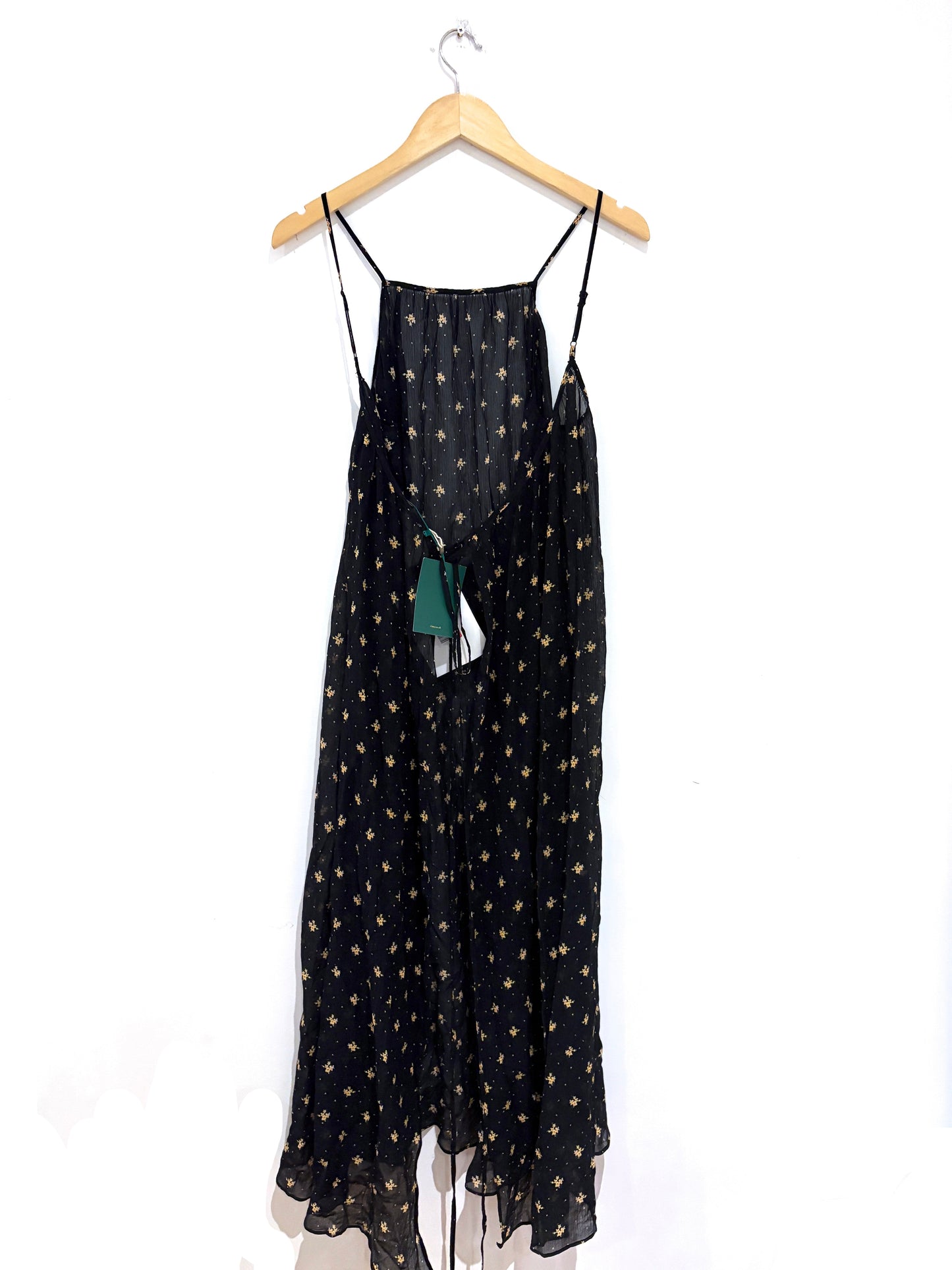 New With Tags Rixo Misty Sheer Wrap Dress S