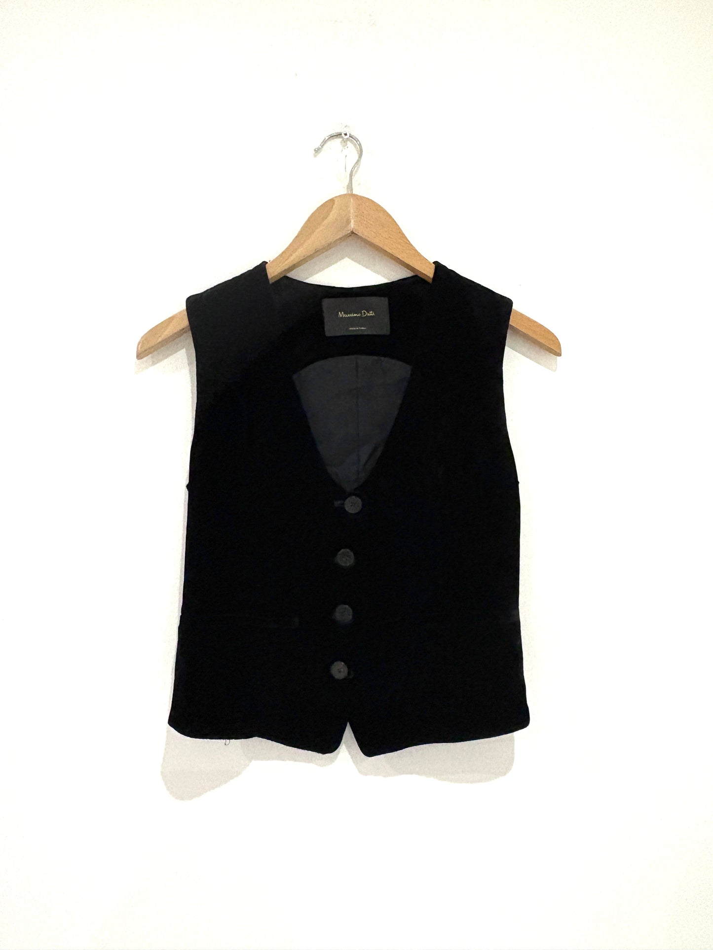 Massimo Dutti Velvet Waistcoat XS