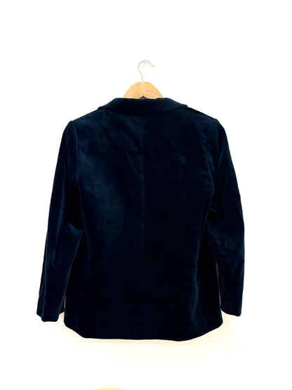 Wyse Blue Velvet Blazer L