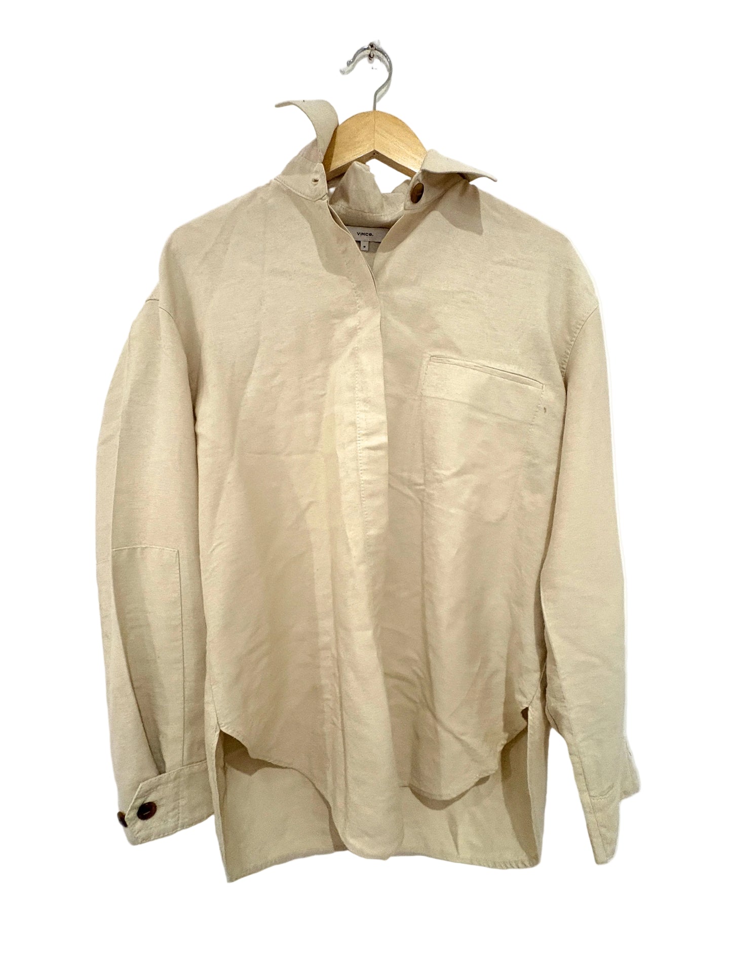 Vince Oatmeal Oversized Shirt M