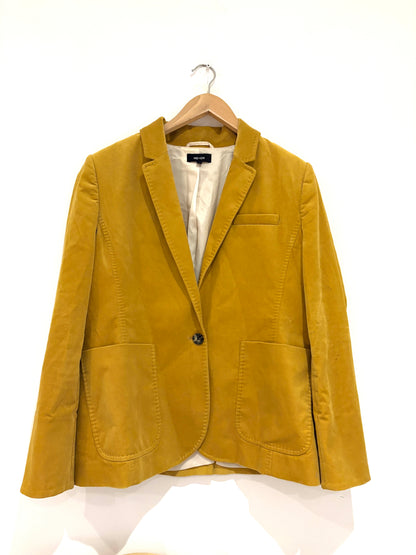 Me+Em Mustard Yellow Velvet Blazer