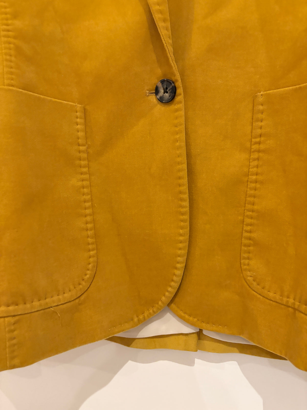 Me+Em Mustard Yellow Velvet Blazer UK 14