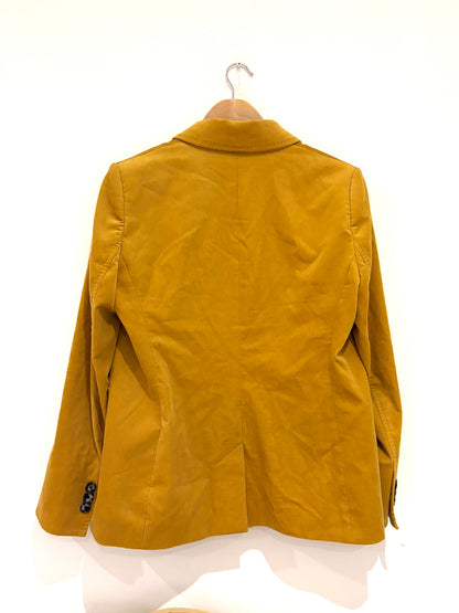 Me+Em Mustard Yellow Velvet Blazer UK 14