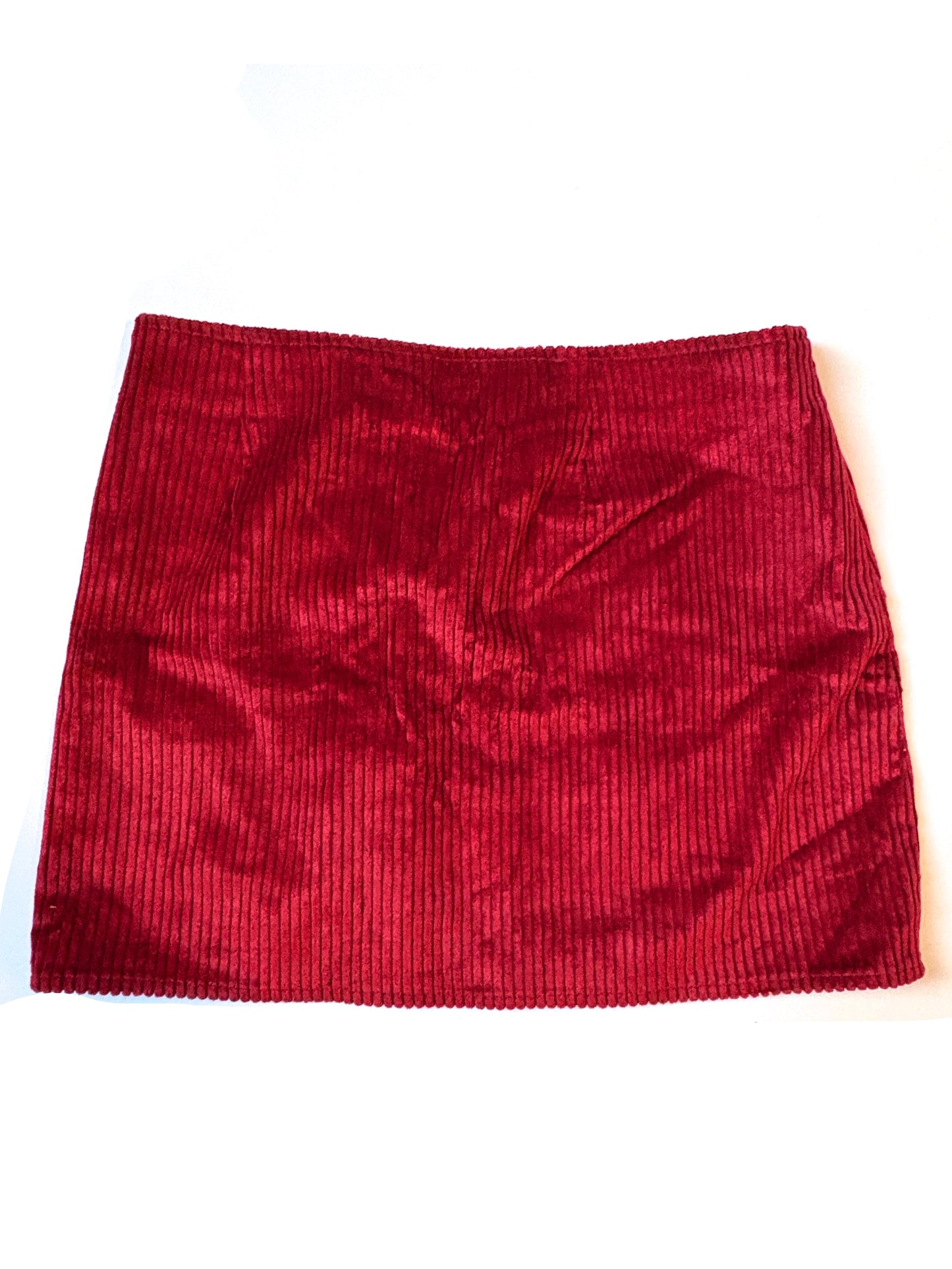 Sézane Berry Corduroy Mini Skirt UK 8