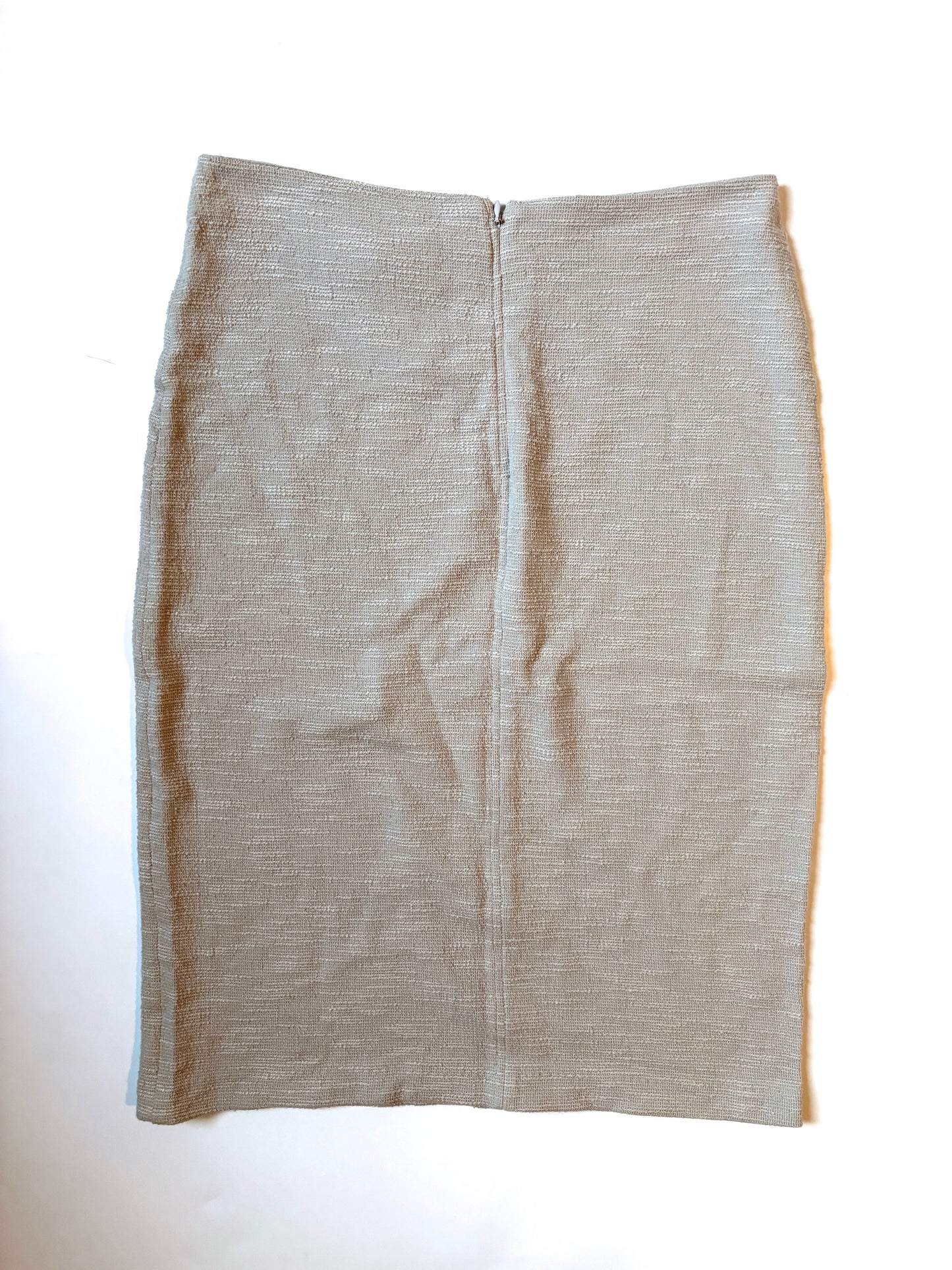 Armani Collezioni Grey Slubbed Pencil Skirt UK 10