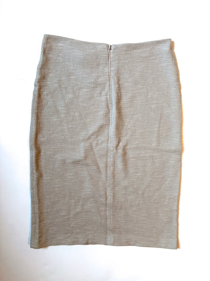 Armani Collezioni Grey Slubbed Pencil Skirt UK 10