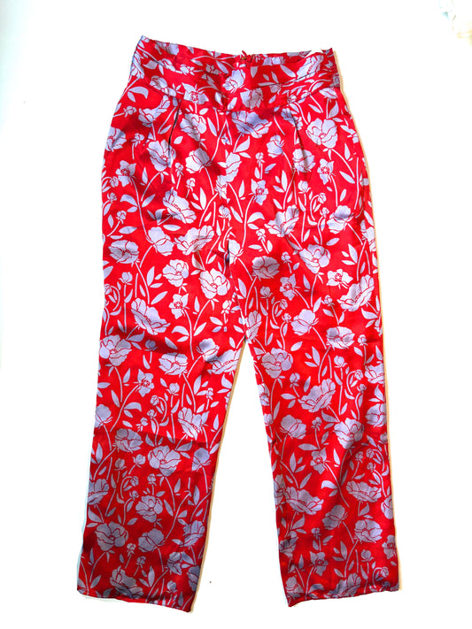  Lovers + Friends Floral Print Trousers S 