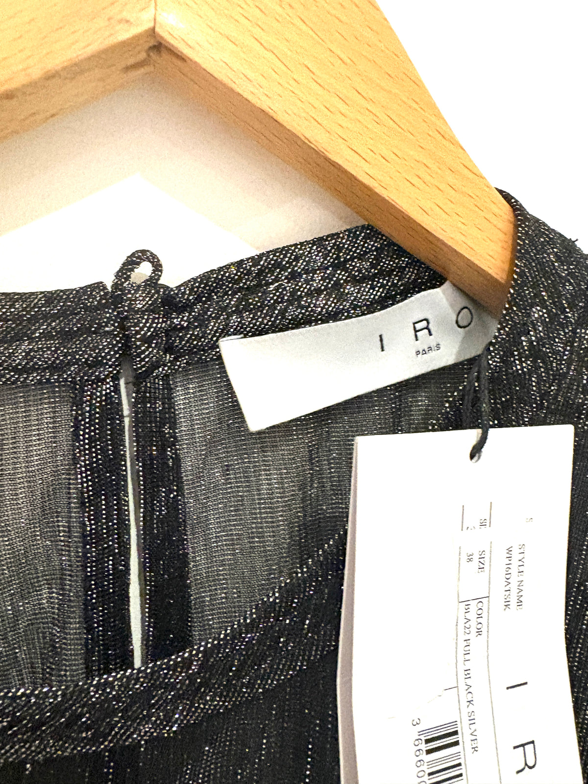 New With Tags Iro Silver Metallic Top UK 10