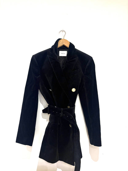 Racil double breasted black blazer