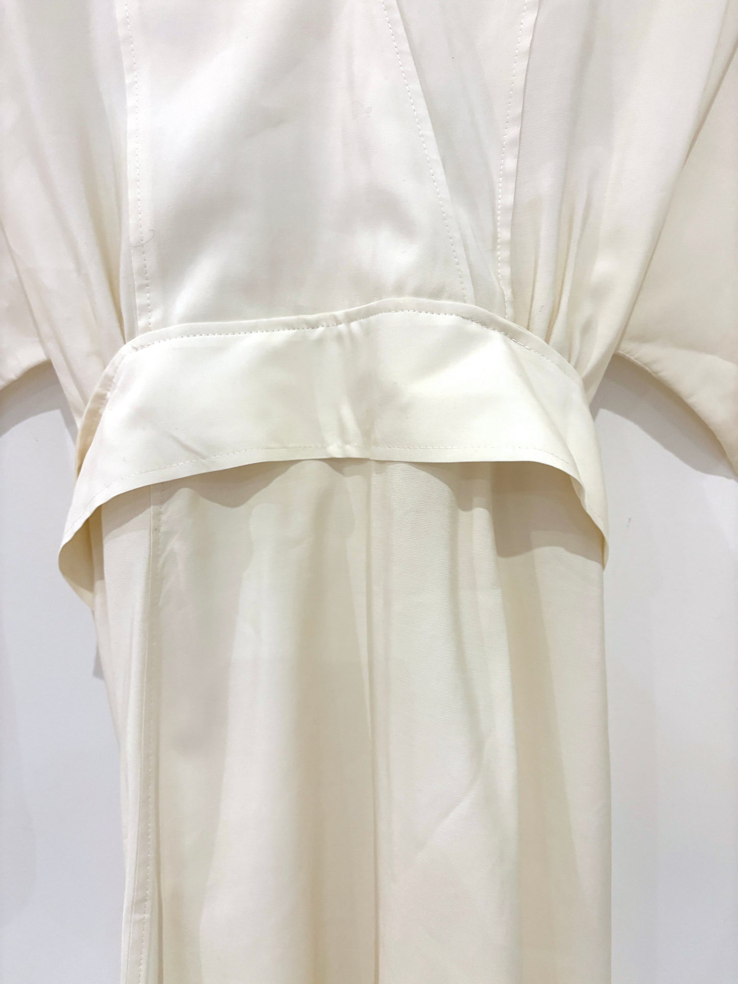 Ba&Sh Cream Belted Wrap Dress M