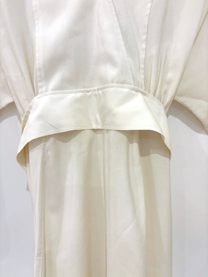 Ba&Sh Cream Belted Wrap Dress M