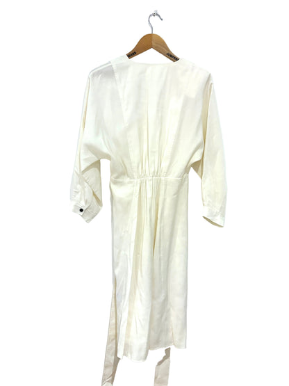 Ba&Sh Cream Belted Wrap Dress M
