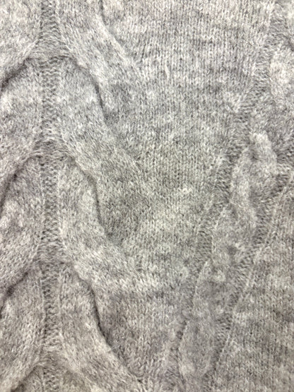 Massimo Dutti Grey Cable Knit L