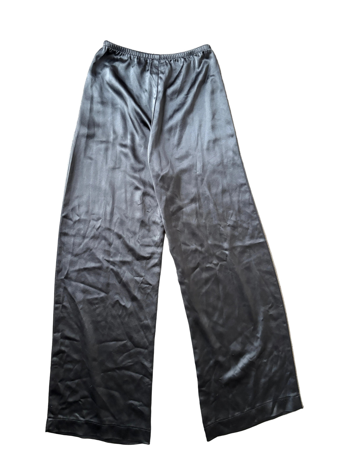 Leset Satin Wide Leg Trousers XS