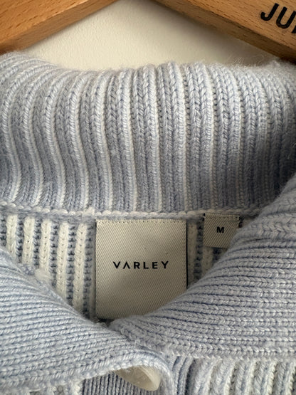 Varley Filey Plated Jumper in Blue M