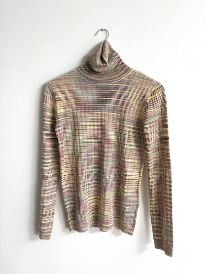M Missoni multicoloured high neck polo
