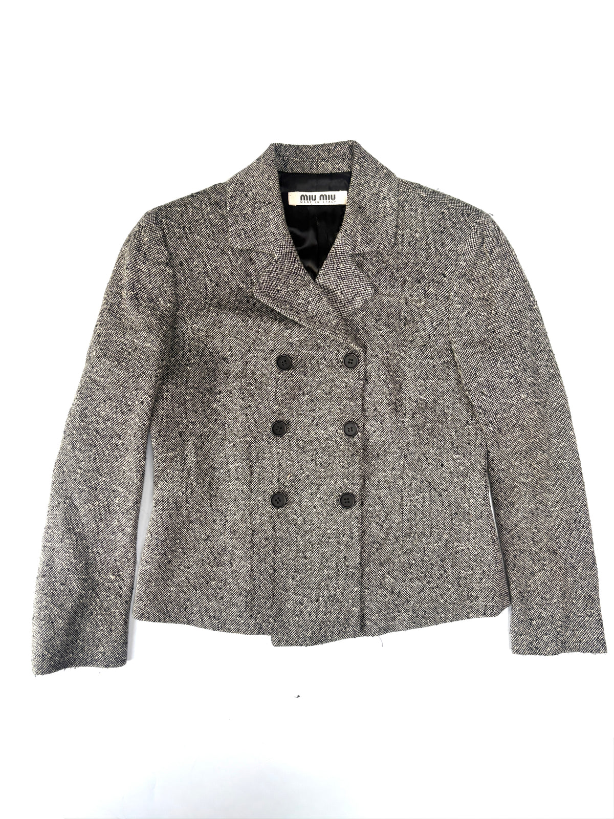Miu Miu Vintage Grey Boucle Suit UK 10