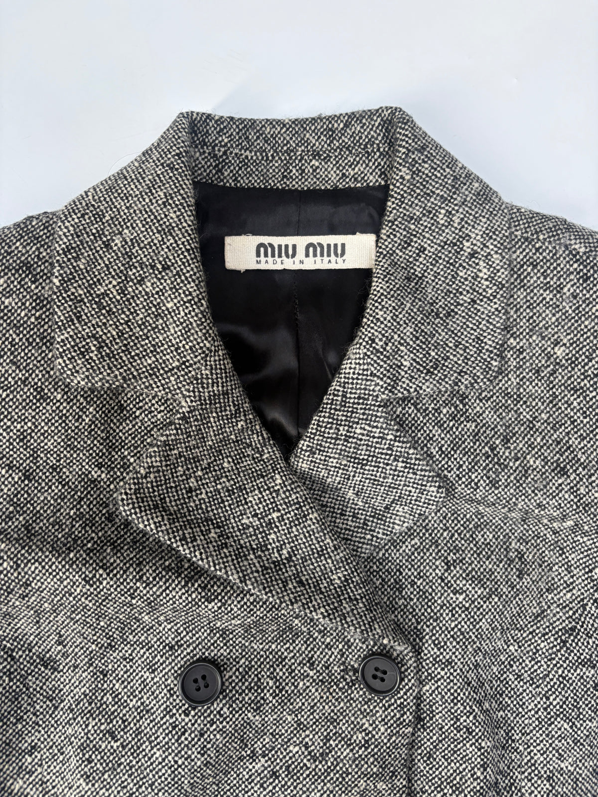 Miu Miu Vintage Grey Boucle Suit UK 10