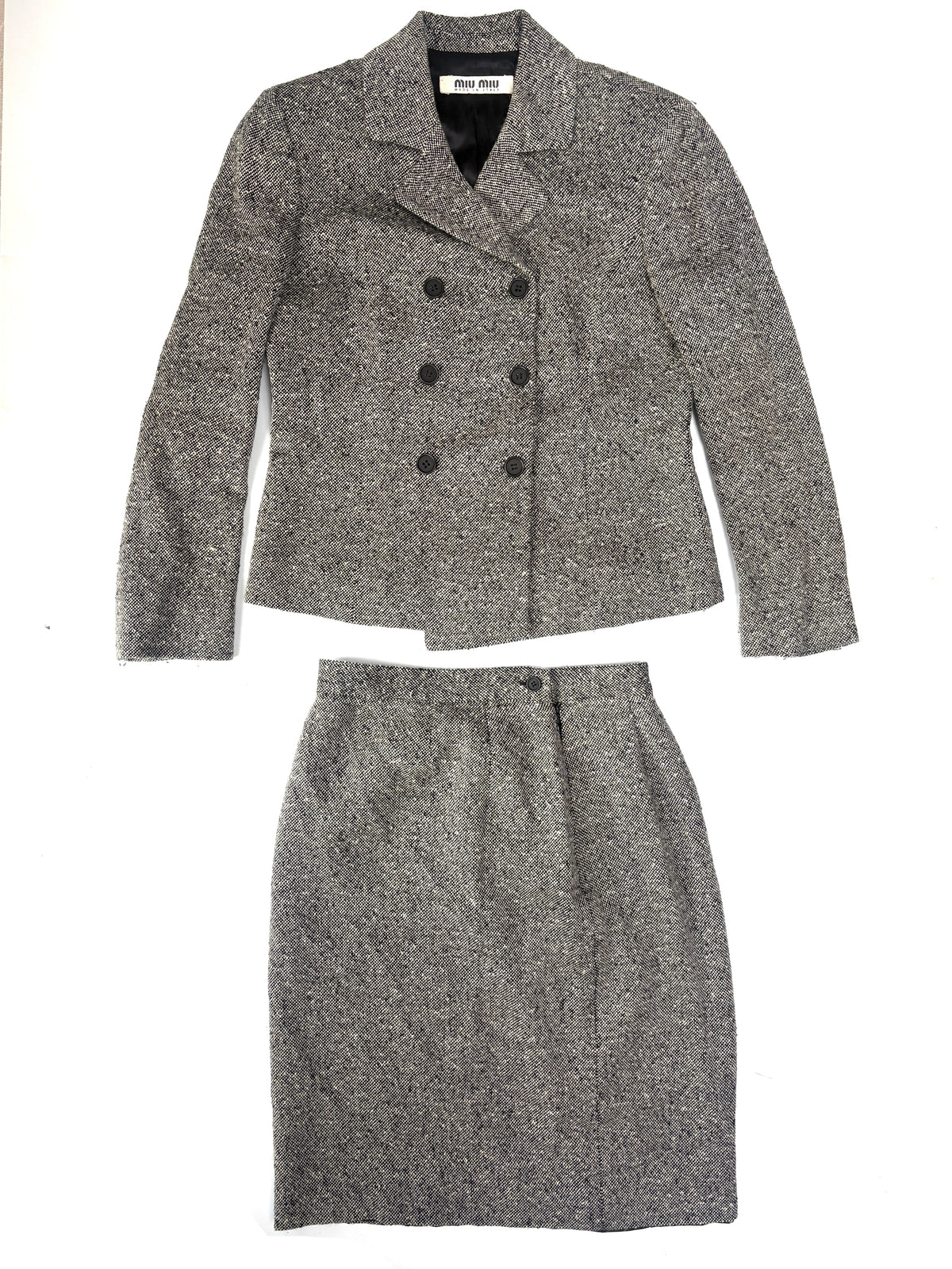mIU MIU vintage grey tweed suit