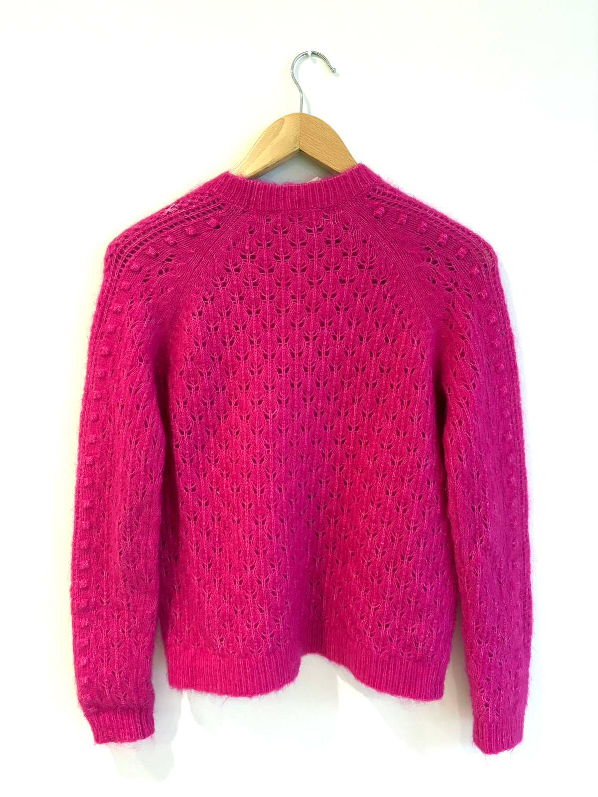 New With Tags Sézane Come Fuschia Pink Jumper XXS