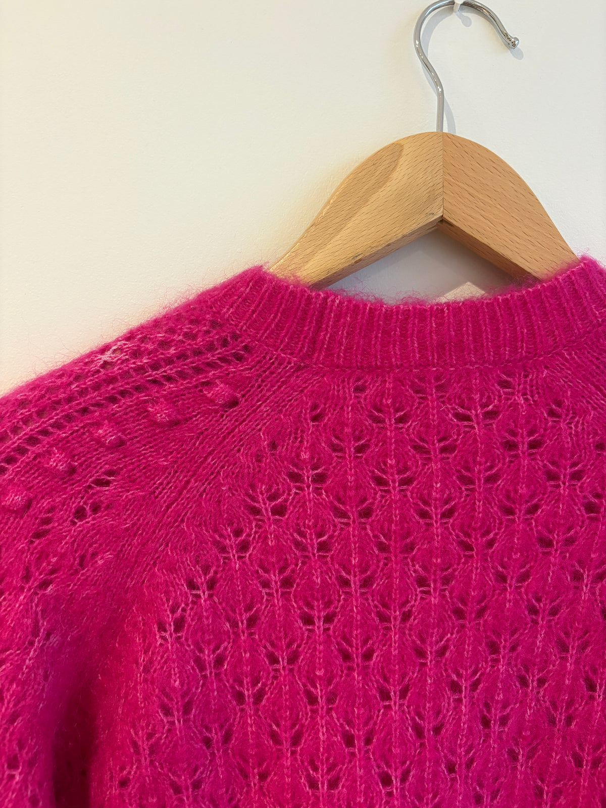New With Tags Sézane Come Fuschia Pink Jumper XXS