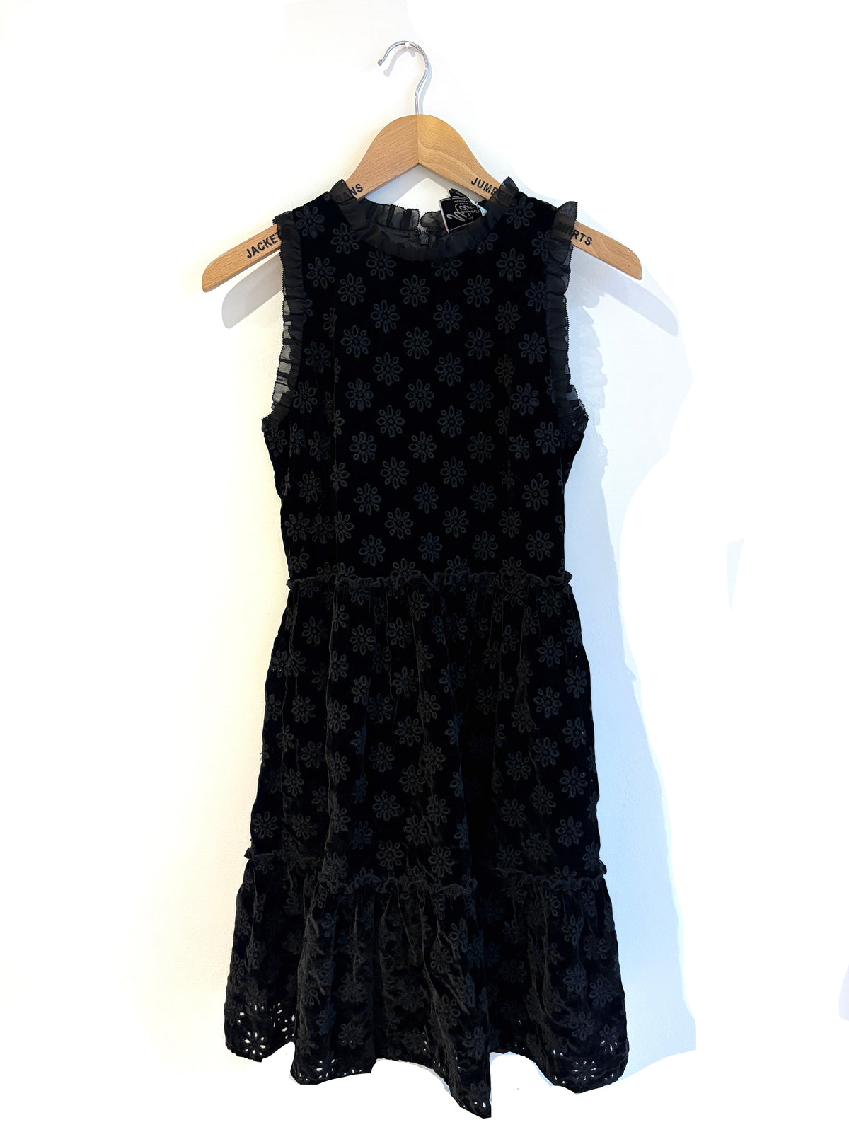 THE MAdison avenue collection kate spade black floral velvet dress