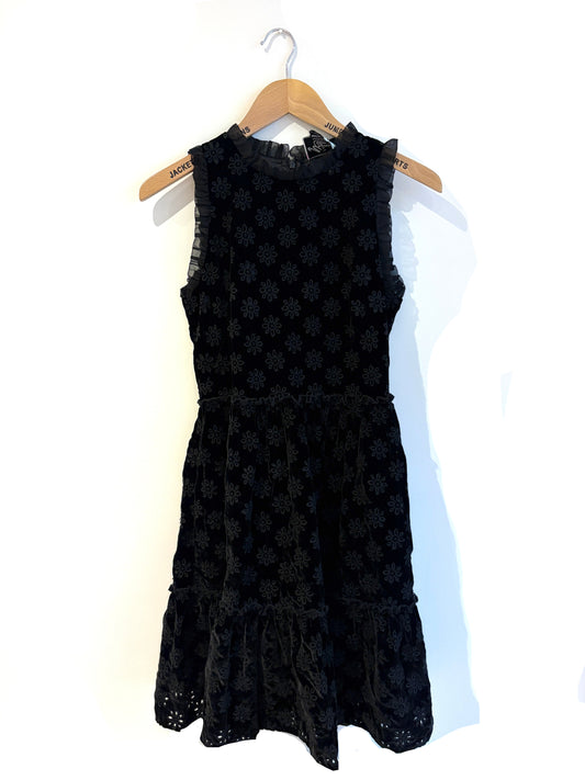 THE MAdison avenue collection kate spade black floral velvet dress