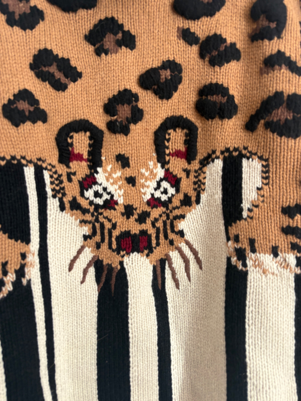 New With Tags Joseph Leopard High Neck Jumper S