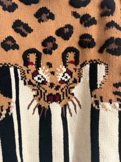 New With Tags Joseph Leopard High Neck Jumper S