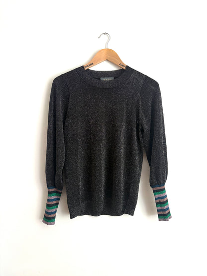 Wyse Sylvie Lurex Bell Sleeve Jumper 0