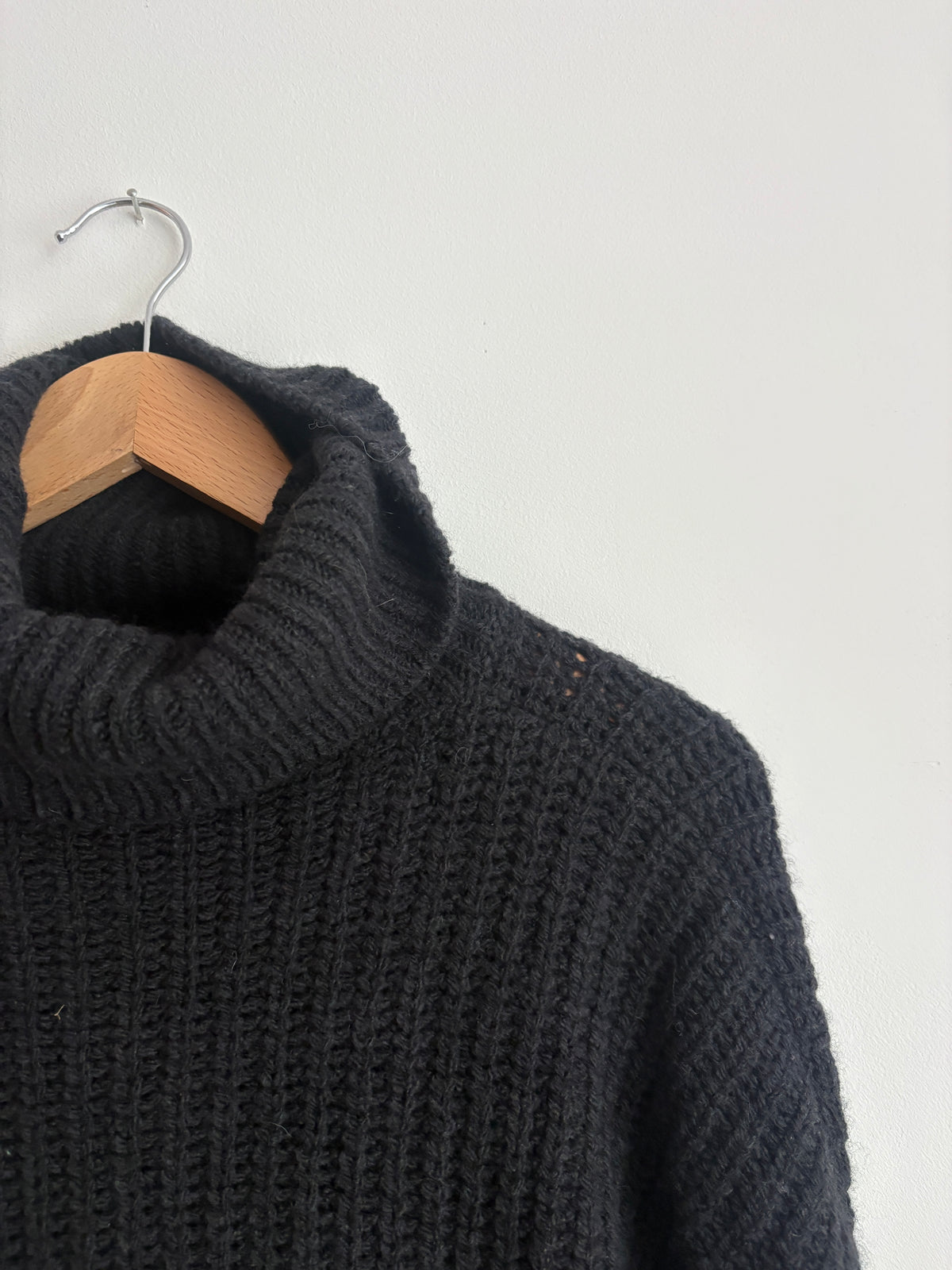 Sessun Black Polo Knit Jumper S