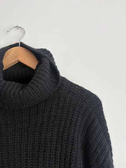 Sessun Black Polo Knit Jumper S