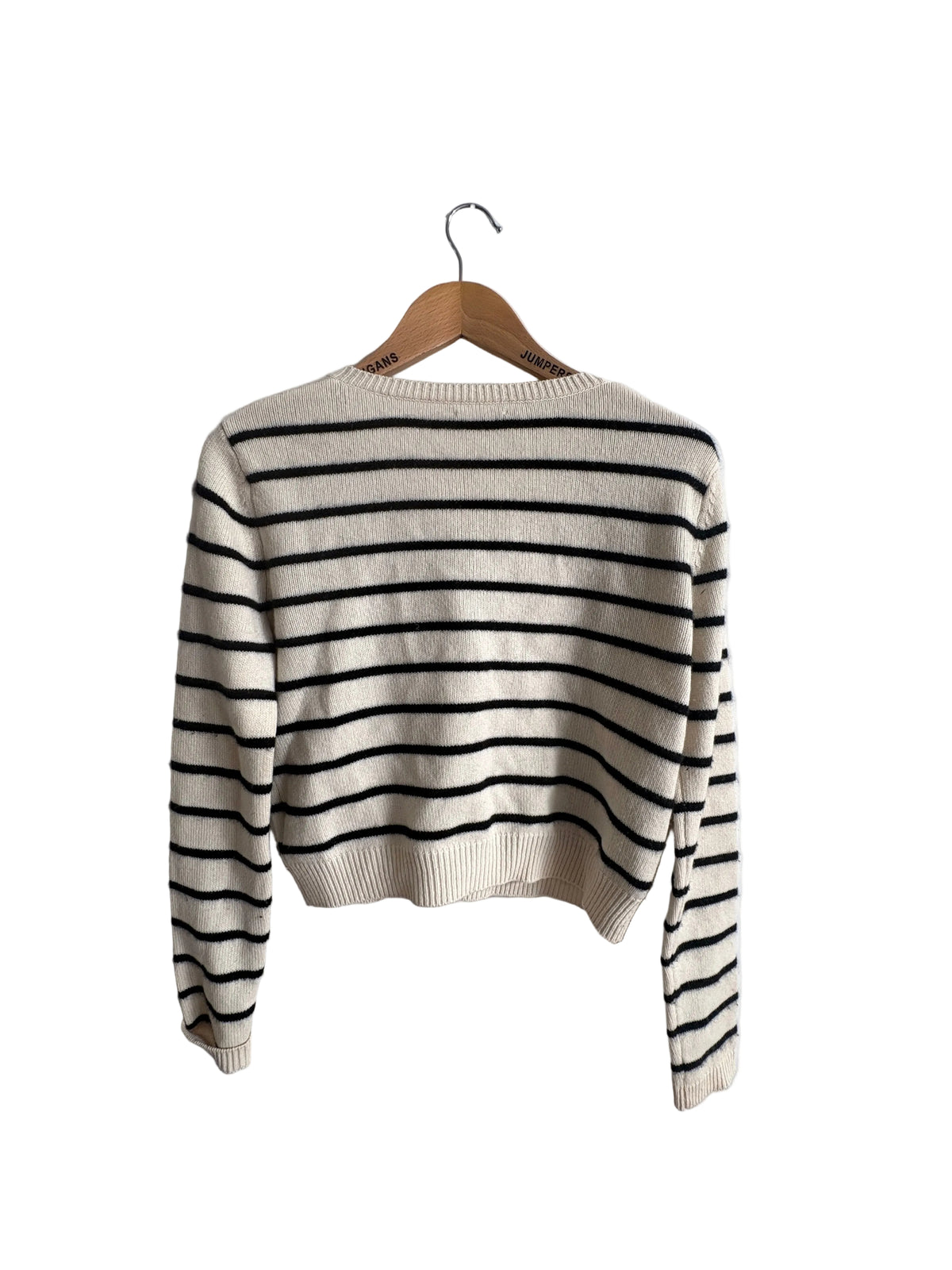Reformation Striped Cashmere Cardigan S