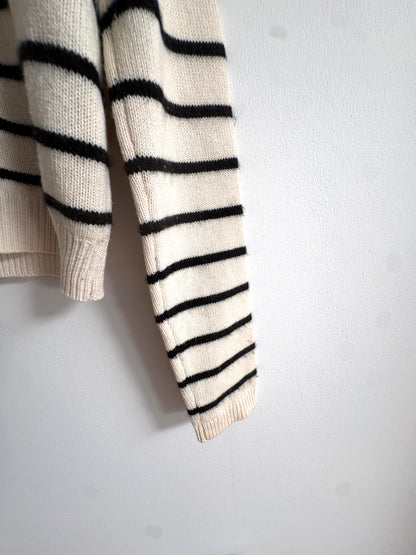 Reformation Striped Cashmere Cardigan S