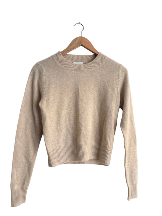 Reformation cashmere jumper in oatmeal xs