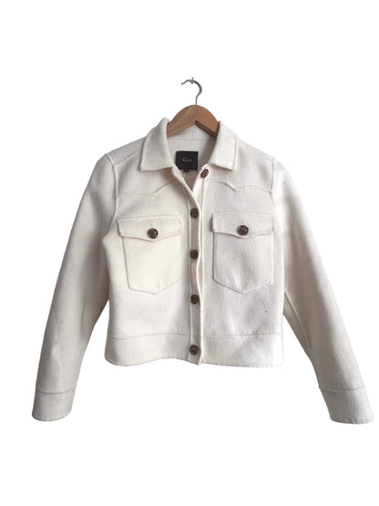 rails chico button up jacket white