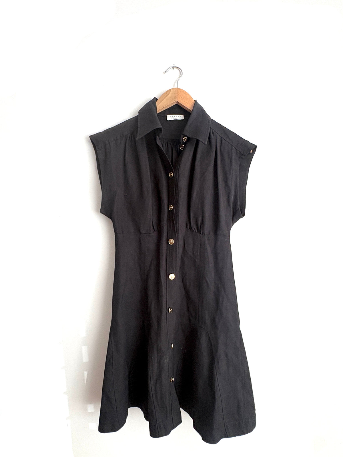 Sandro josephine empire line mini dress