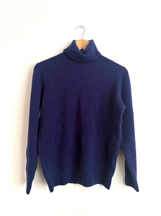 Massimo Dutti Royal Blue Wool & Cashmere Blend Jumper XS