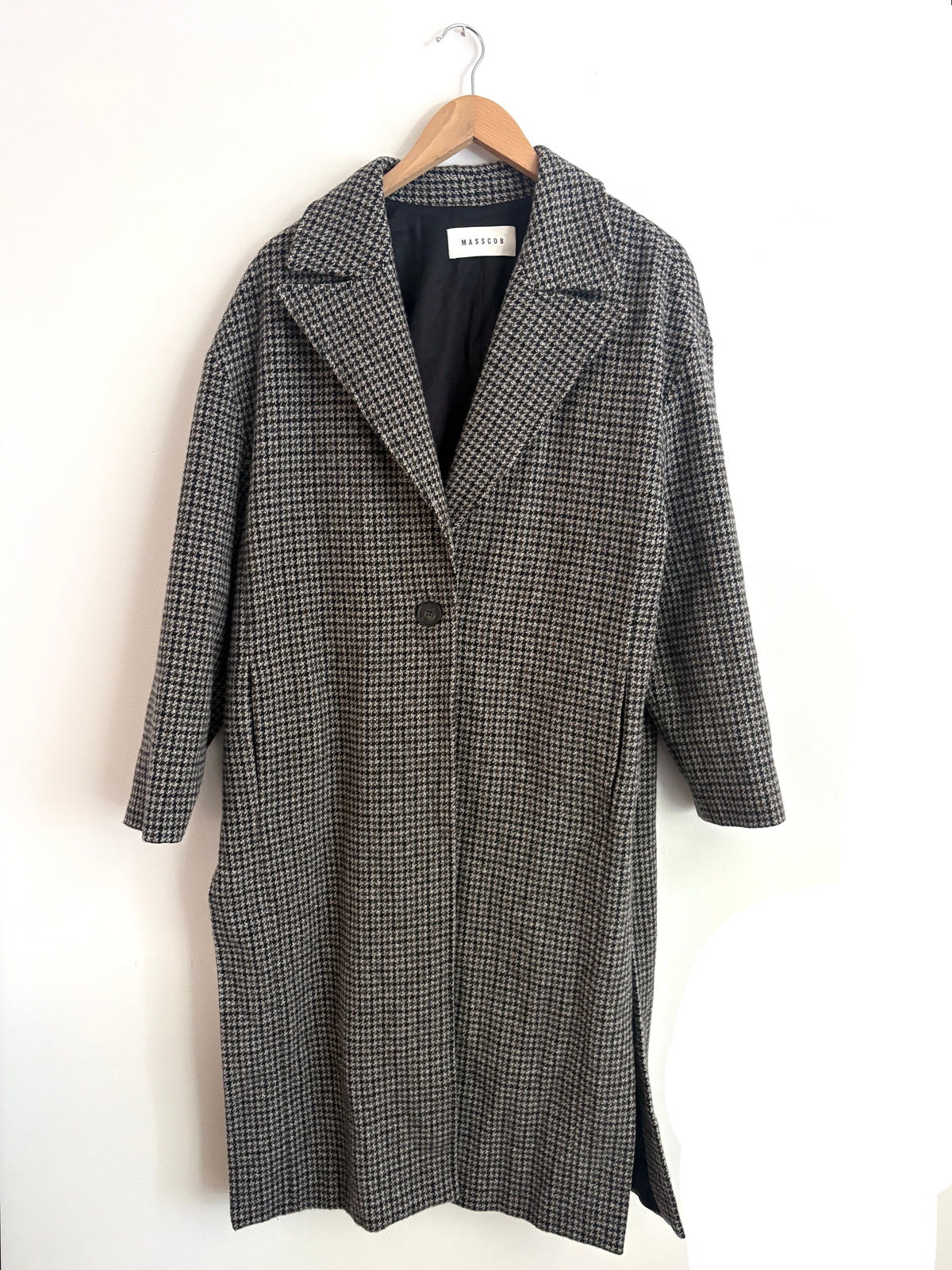 Masscob houndstooth Coat