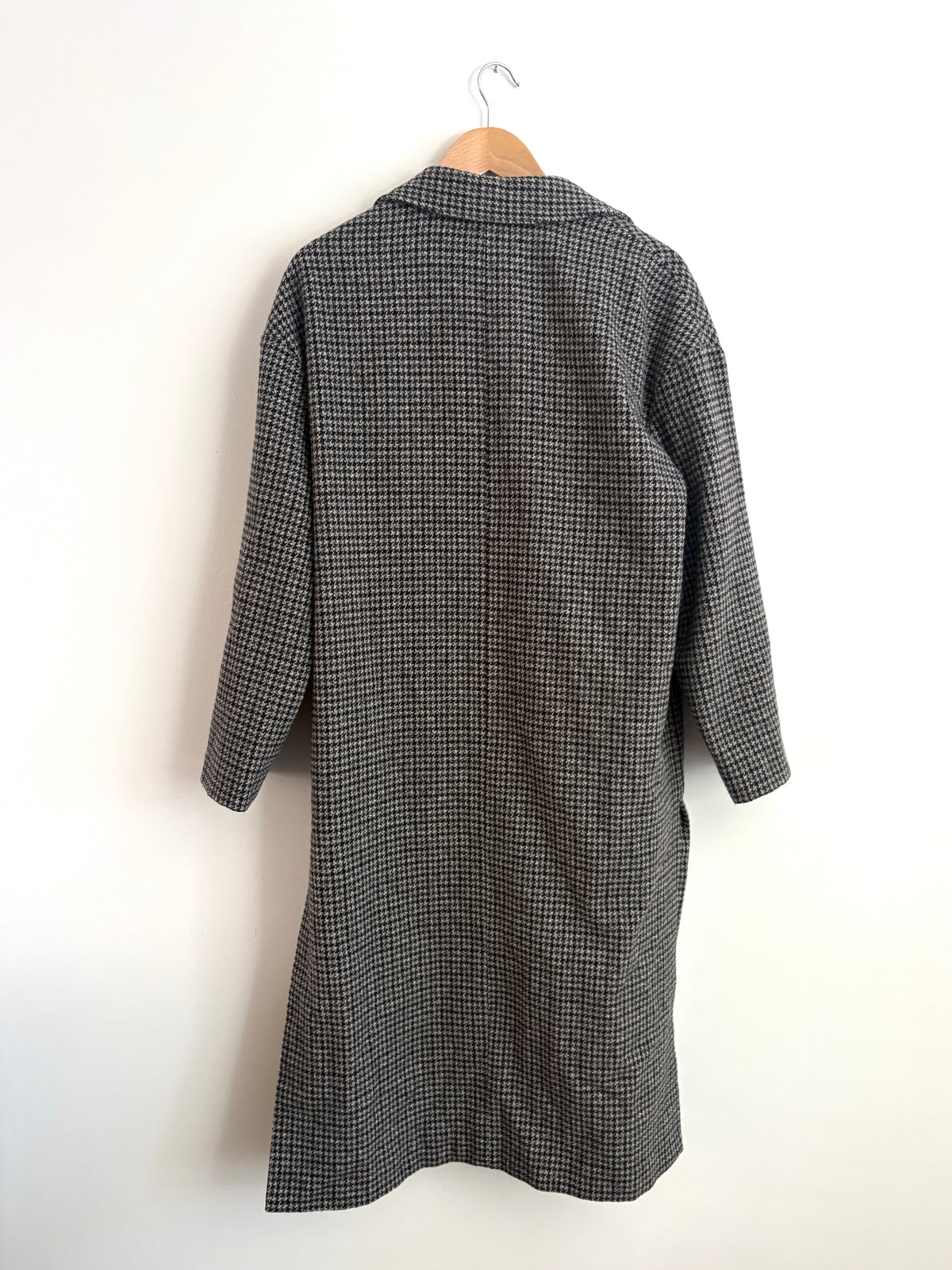 Masscob Grey Houndstooth Coat UK 8