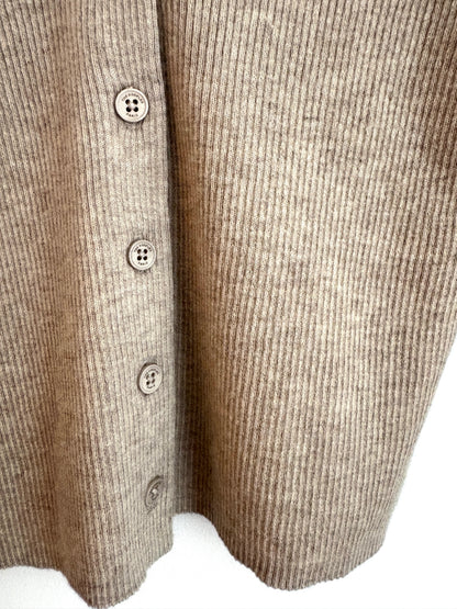 The Kooples Oatmeal Wool & Cashmere Cardigan S