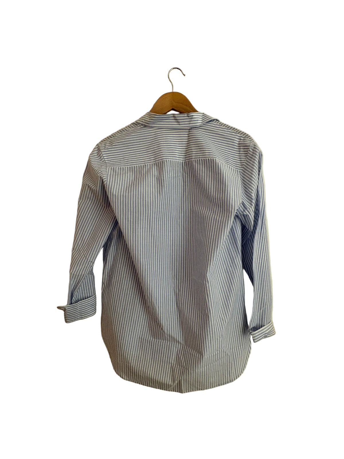 Frame Cotton Blue Striped Shirt S