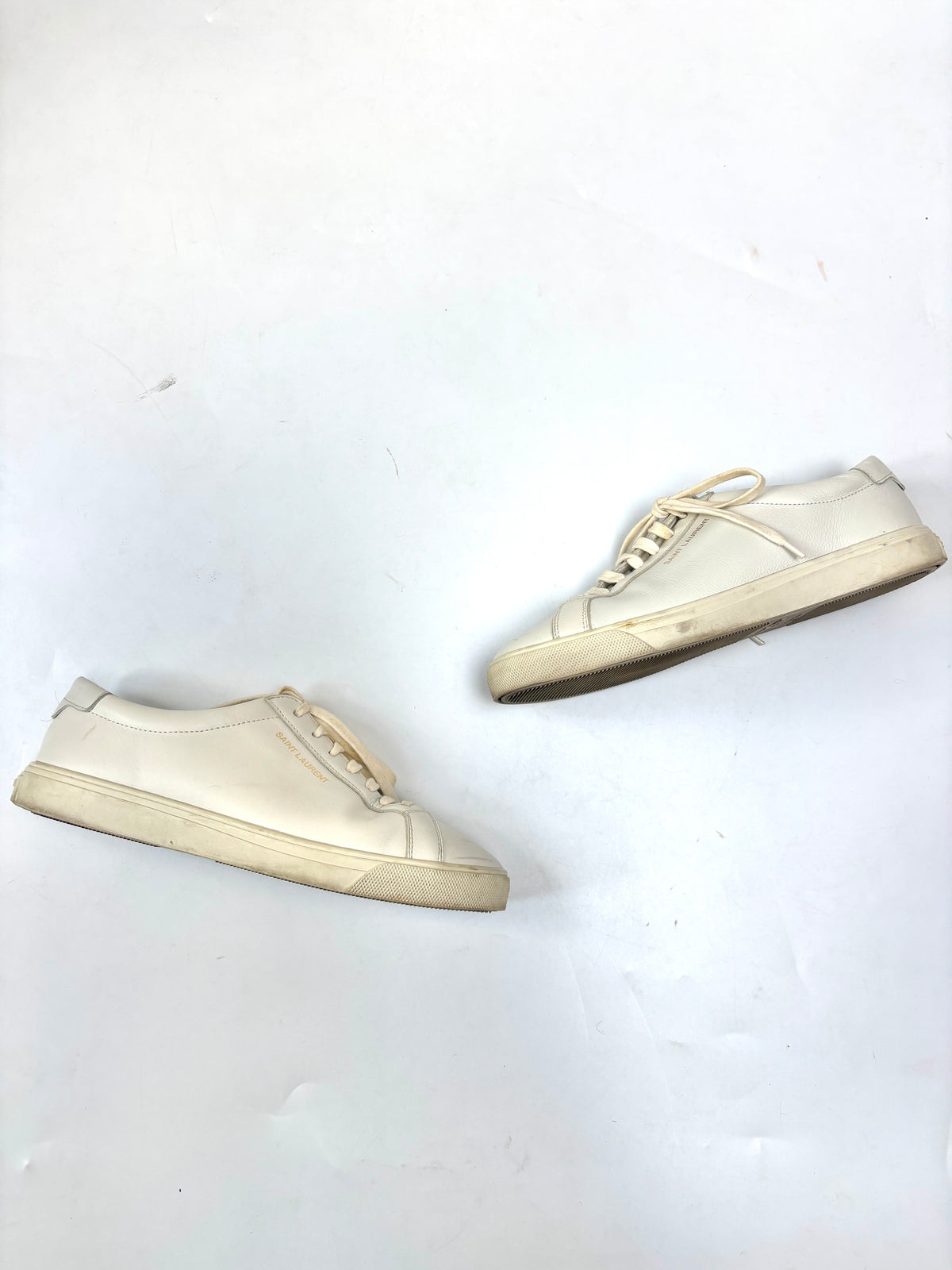 Saint Laurent Andy Leather Sneakers UK 4