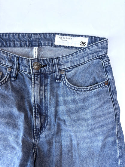 Rag & Bone 5 Pocket Wide Leg Jeans 25"