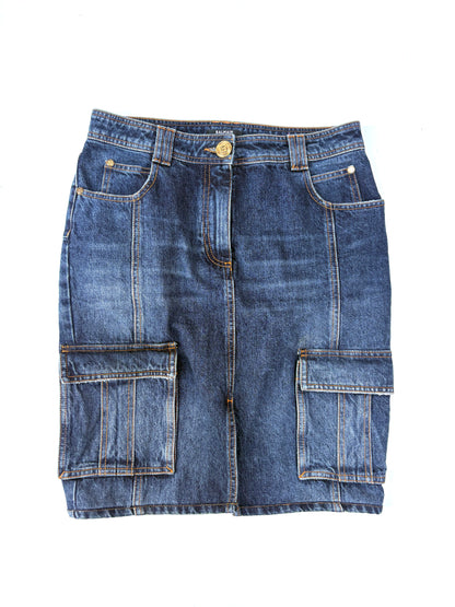 Balmain Cargo Mini Skirt